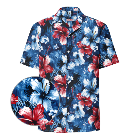 Patriotic Paradise Button Up