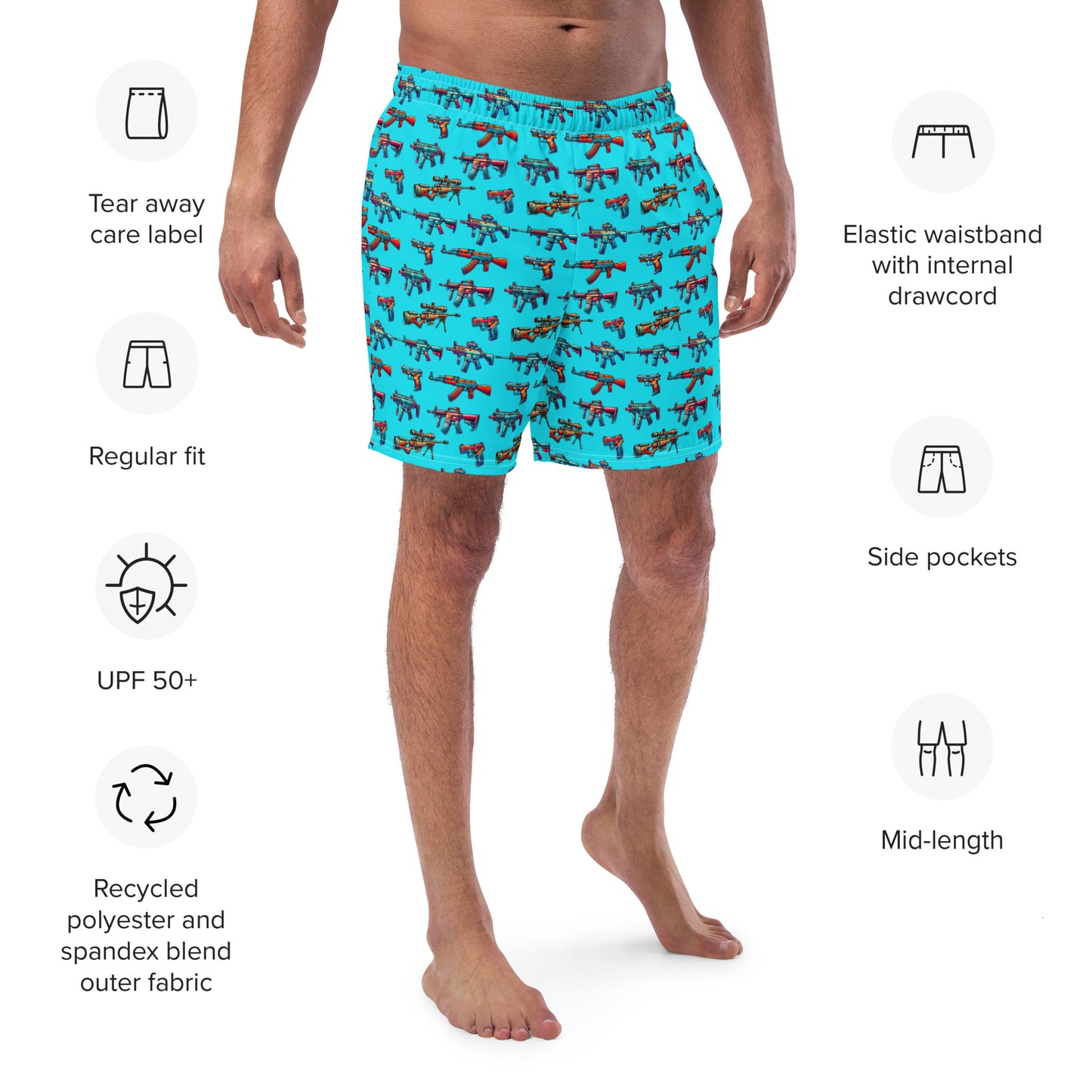 Pew-Pew Swimming Trunks