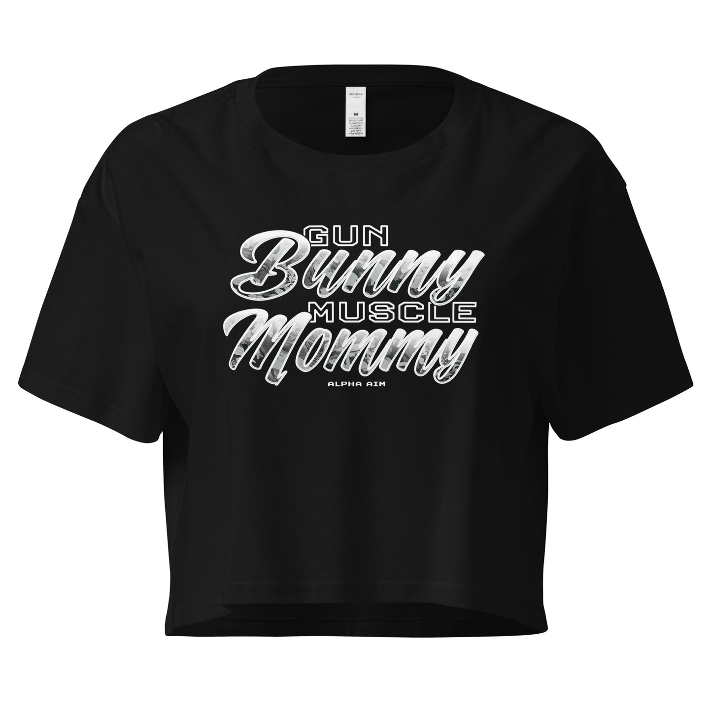 Gun Bunny Muscle Mommy Crop Top
