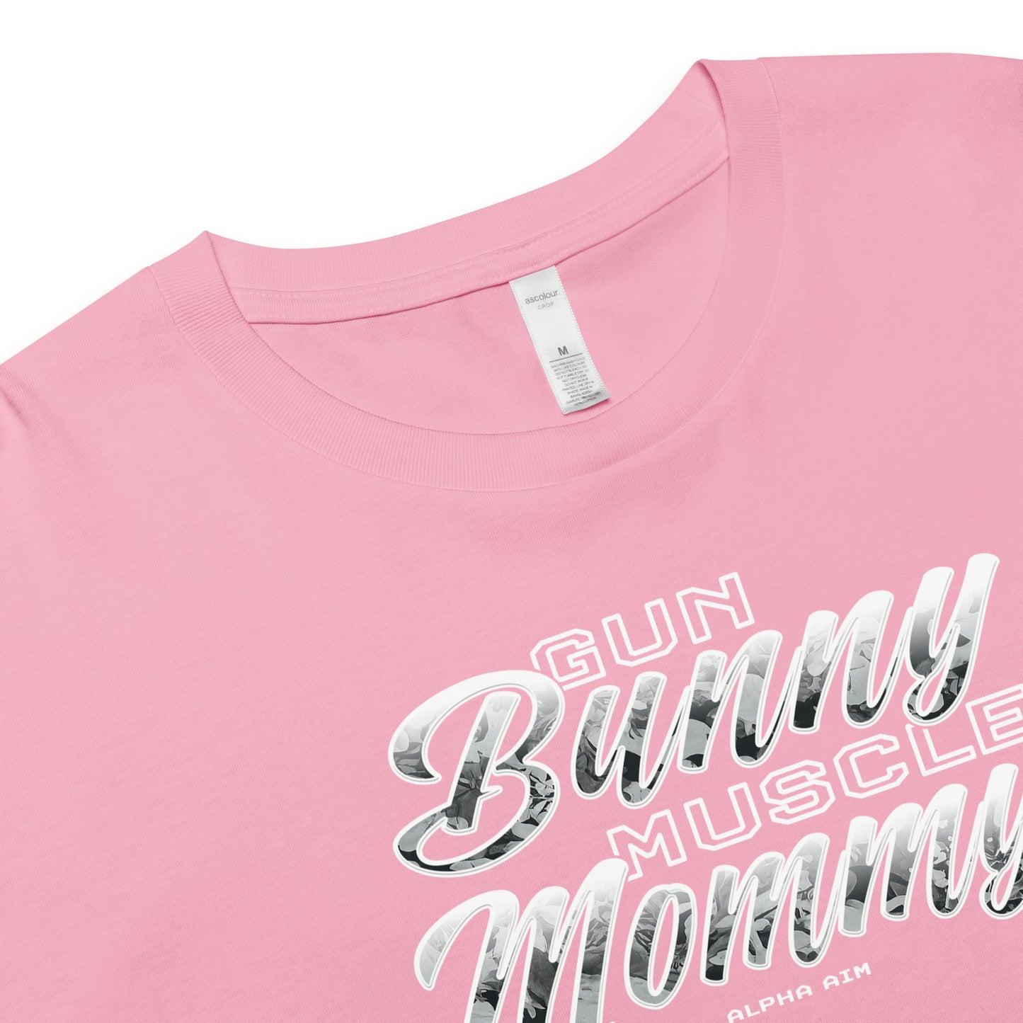 Gun Bunny Muscle Mommy Crop Top