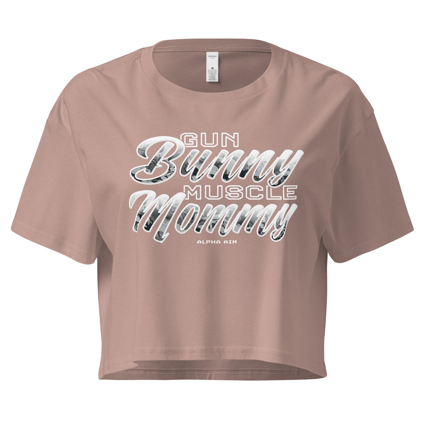 Gun Bunny Muscle Mommy Crop Top